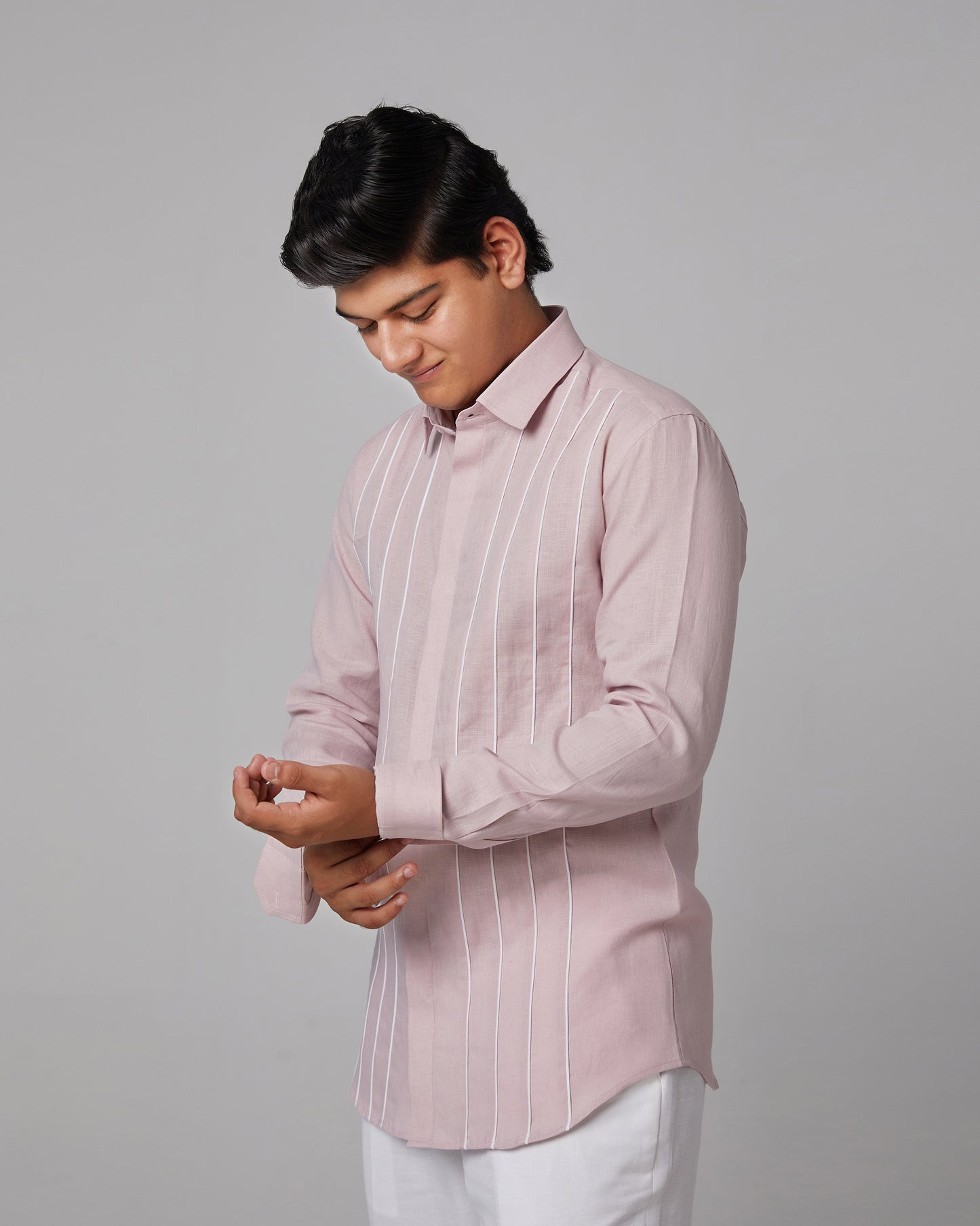 Striped Piping Shirt.