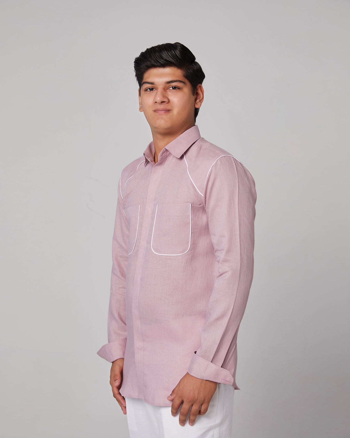 Military Pocket Piping Shirt