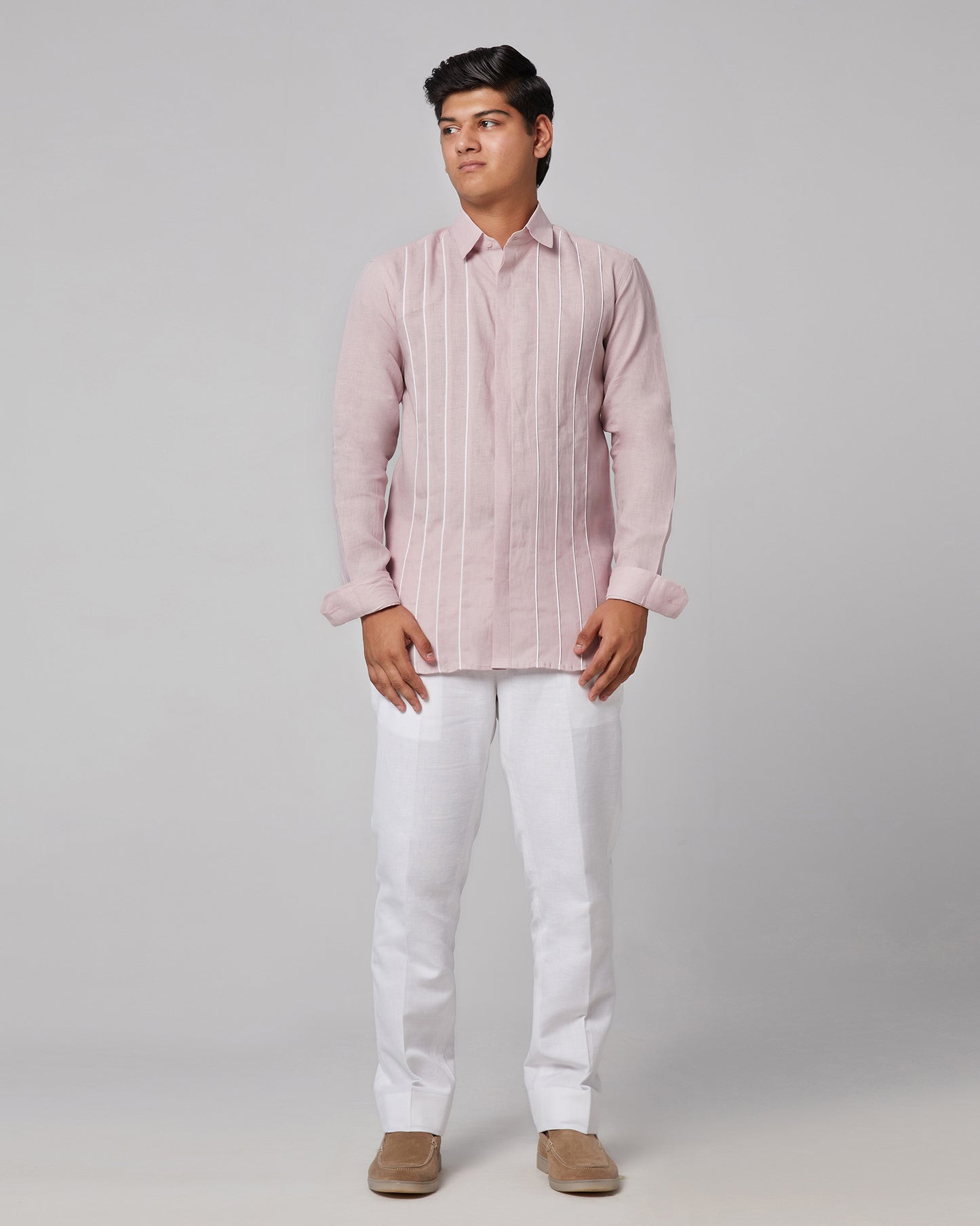 Striped Piping Shirt.