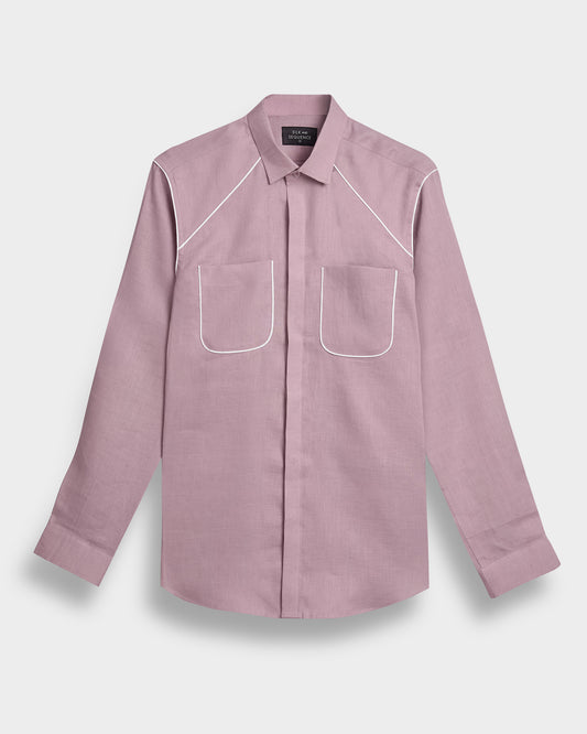Military Pocket Piping Shirt