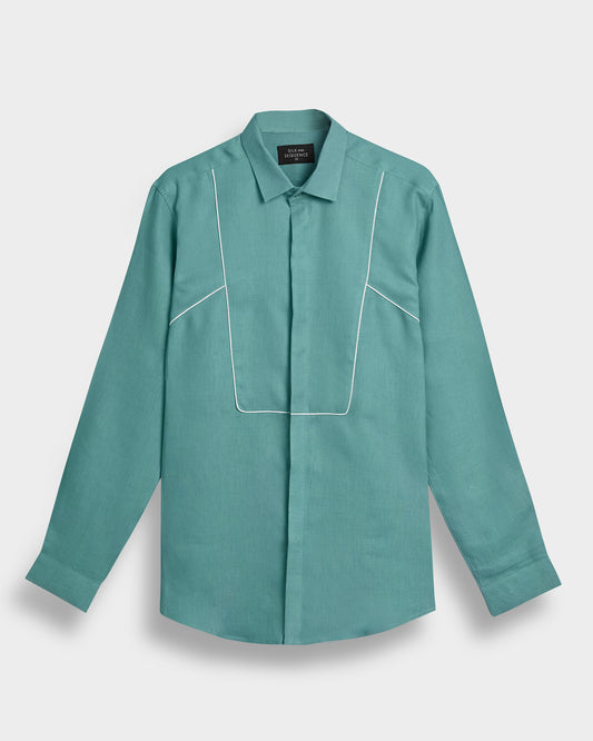 Geometric Piping Shirt.