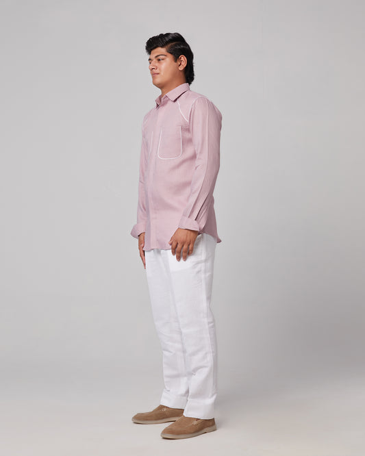 Military Pocket Piping Shirt