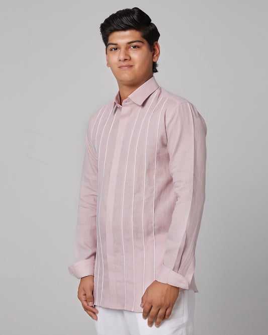 Striped Piping Shirt.