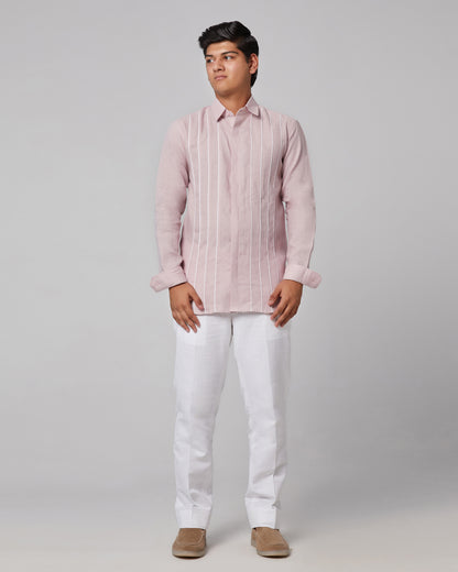 Striped Piping Shirt.